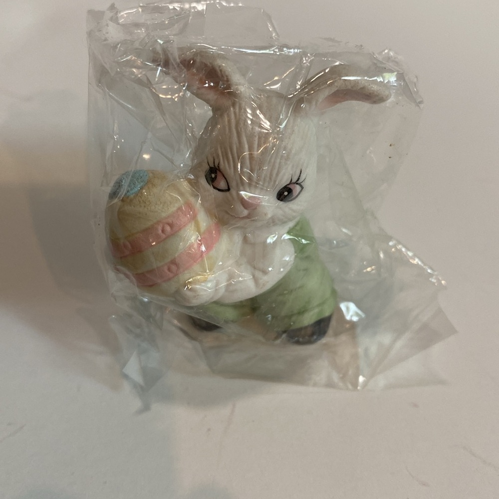 Vintage Homco Easter Bunny Holiday 4 Piece Family New e - Picture 6 of 13